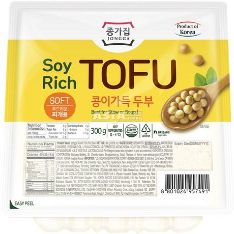 Sojarijke Tofu voor Stoven (Zacht)