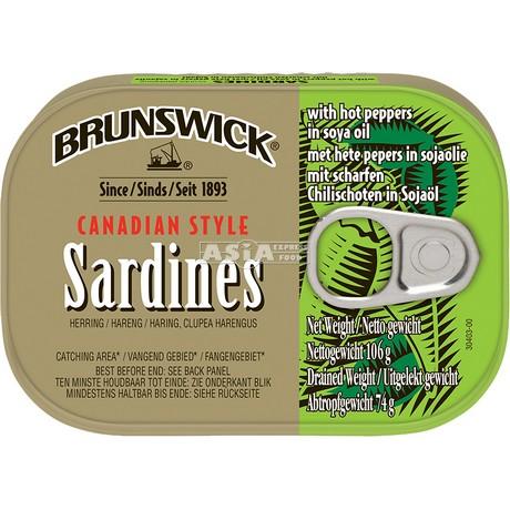 Sardines in Sojaolie met Hete Pepers