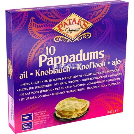 Pappadum Garlic 15cm
