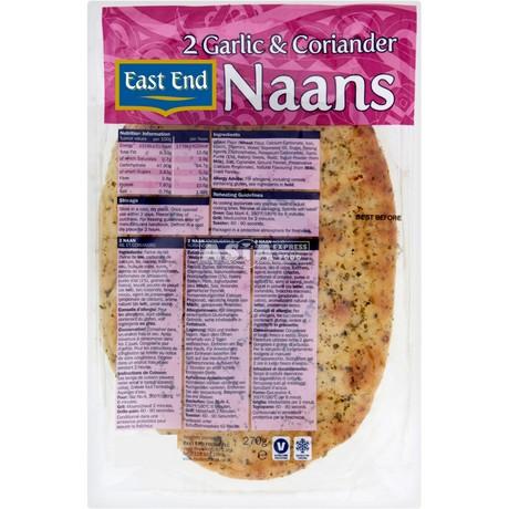 Naans Garlic & Coriander (2ps)