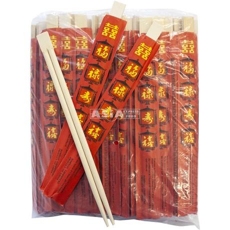 Bamboo Chopsticks, Red (23cm)